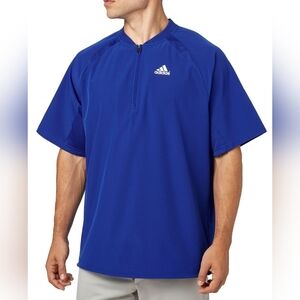 Adidas Men's Triple Stripe Baseball Jacket, Small, Blue